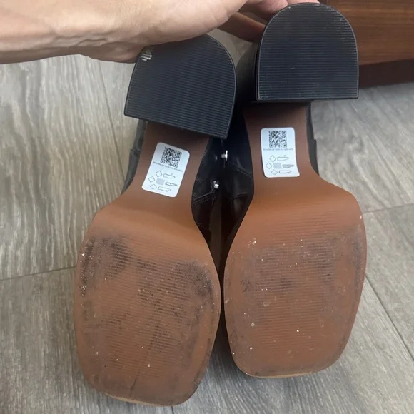 Patent Black Sexy Platform Ankle Boots - Picture 7 of 7